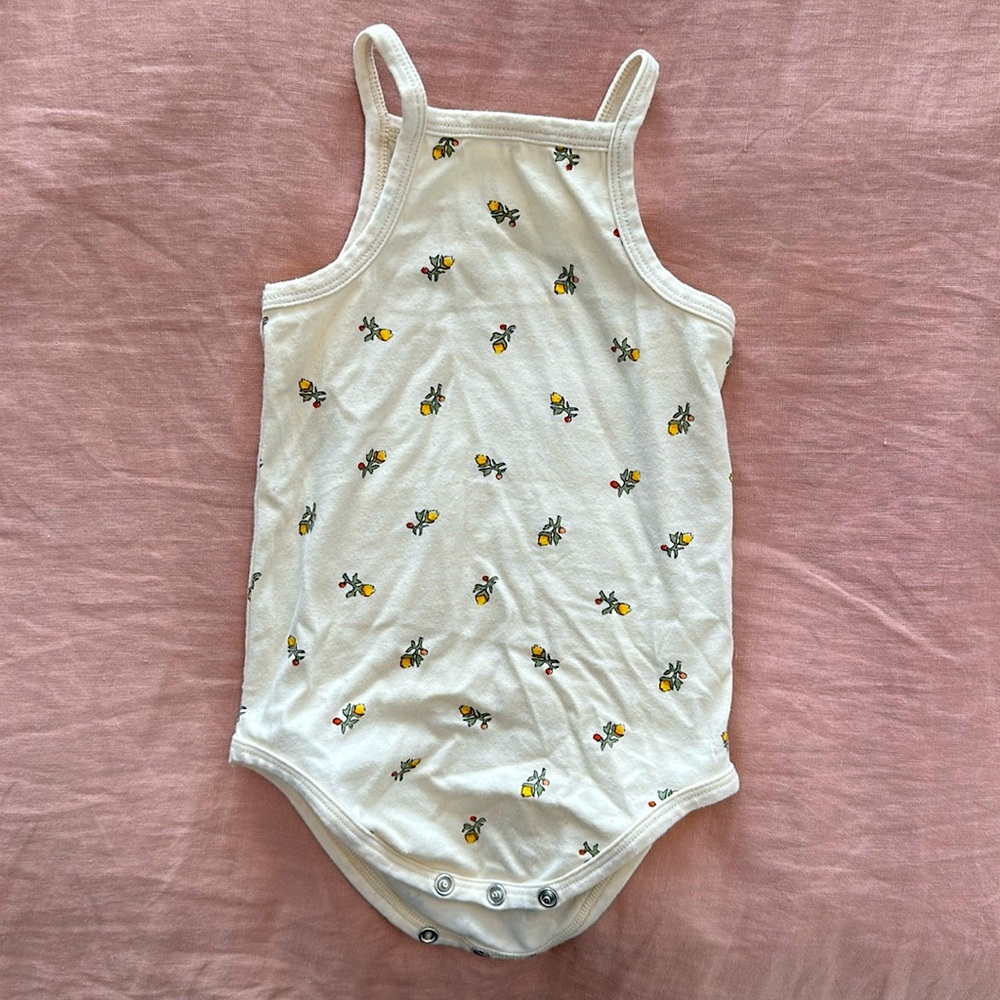 Arq calico floral baby tank suit size 1 year